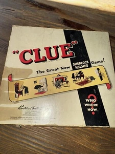 Vintage 1949 Clue Sherlock Holmes Ver Board Game No game board - Picture 1 of 11