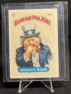 Topps Garbage Pail Kids 1986 GPK serie original 3 OS3 Snooty Sam 110a - Imagen 1 de 3