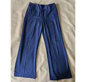 NEW Chadwicks Navy Pleated Business Pants Women's Size 10 Has POCKETS!! - Picture 1 of 14