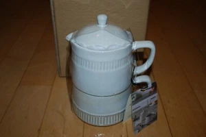 Hearth & Hand with Magnolia Cream Coffee Pot and Mug Set  Teapot NEW - Picture 1 of 5