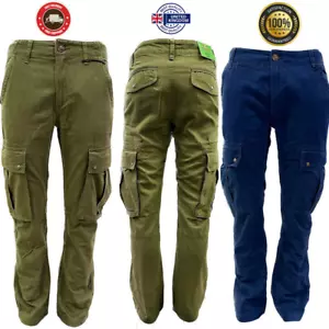 Herren neue Cargohose mit sechs Taschen sehr hochwertige Arbeits-Kampfhose - Bild 1 von 11