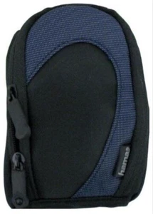 Compact Camera Bag in Blue by Hama Fancy Classic 40H (UK STOCK) BNIP 95x60x30mm - Picture 1 of 12