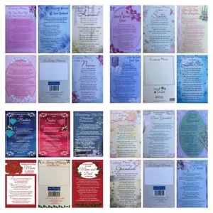 Graveside Memorial Remembrance Cards (#) INCLUDING CLEAR PLASTIC CARD HOLDER - Picture 1 of 55