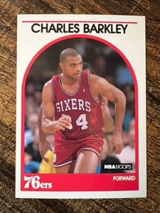 1989 NBA Hoops - #110 Charles Barkley Philadelphia 76ers - NM-Mint Condition - Picture 1 of 2