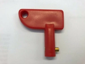 Interruttore Taglio/Isolamento Elettrico Rosso Camper Caravan Motore Mover Chiave - Foto 1 di 1