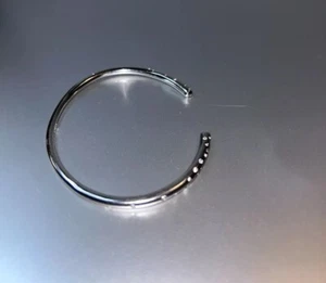 Kendra Scott Cuff Bracelet Silver withCrystals EUC - Picture 1 of 8
