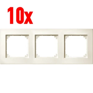 10x merten Marco De Plan M 3-fach 486344 Blanco Crema Triple Cobertor SYSTEM-M - Picture 1 of 2