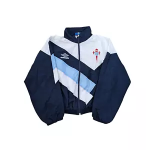 Umbro celta vigo Vintage retro rare 90s women's size small Football Track Jacket - Imagen 1 de 7