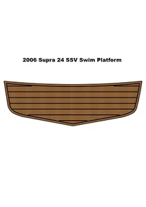 2006 Supra 24 SSV Swim Platform Step Pad Boat EVA Foam Faux Teak Deck Floor Mat - Picture 1 of 18