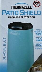 Thermacell Patio Shield Mosquito Repeller Glacier Blue w/Mat & Cartridge 15 Ft.