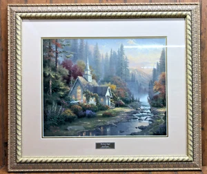 Thomas Kinkade Library Edition "The Forest Chapel" Framed 30" x 26" - Picture 1 of 5