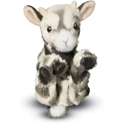 Douglas Grey Baby Goat Plush Toy Stuffed Animal Lil' Handful 6” Small Soft Gray - Image 1 of 2