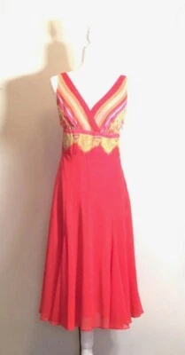 Vestido sin mangas Bandolino, talla 6, ¡colores Sherbert arco iris! Foto 1 de 2