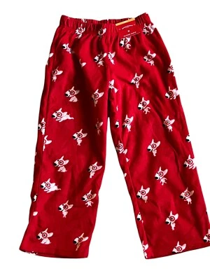 Target Bullseye Dog Plush Red Holiday Kids Boys Girls Pajama Pants NWT - Image 1 of 3