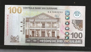 Billete de 100 dólares de Surinam 2020, P-166, UNC - Imagen 1 de 2