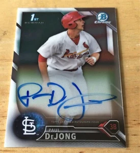2016 Bowman Chrome Prospects Paul DeJong Autograph #CPA-PD - 1st Bowman - Picture 1 of 2
