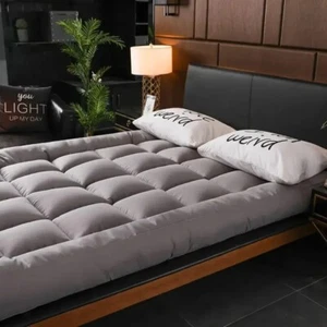 Luxury 2000GSM 10CM Thick Bamboo Mattress Topper S/D/Q/K king BED SIZE LINENOVA - Picture 1 of 6