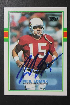 Neil Lomax Phoenix Cardinals Autographed 1989 Topps #283 Signed Football Card - Image 1 of 3