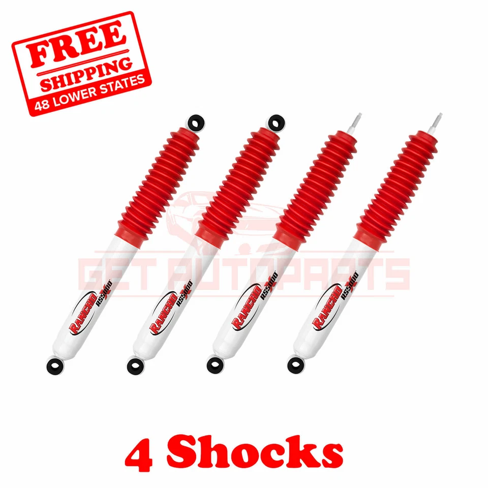 Kit de 4 Amortiguadores Rancho 1-3" Elevación Delanteros y Traseros RS5000X para Ford Bronco 80-93 4x4 Foto 1 de 4