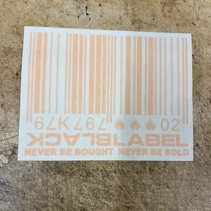 BLACK LABEL SOCIETY DECAL Sticker For Car Truck Window orange bar code - Picture 1 of 5