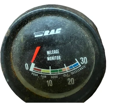MONITOR DE KILOMETRAJE RAC VINTAGE MEDIDOR DE VACÍO 2" - 0-30 (POBRE-DESACELERACIÓN) Foto 1 de 3