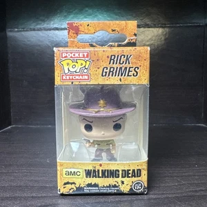 AMC The Walking Dead Funko Pop! Rick Grimes Pocket Keychain Brand New - Picture 1 of 7