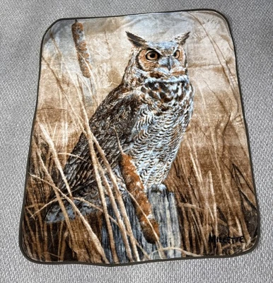 The Northwest Company Owl Plush Throw Blanket, super soft, 48x60, Millette - Image 1 of 4