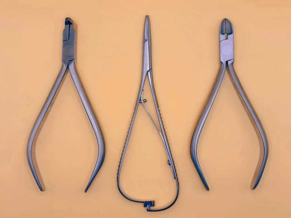 3x Hu-Friedy Mathieu 678-330 mini pinos ligadura 678-106 cortador de extremidade distal 678-101 - Imagem 1 de 4