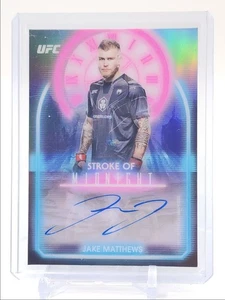 JAKE MATTHEWS 2025 TOPPS MIDNIGHT UFC STROKE OF MIDNIGHT ZODIAC AUTO Q4770 - Picture 1 of 2