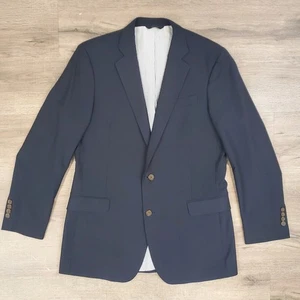 Brooks Brothers Explorer Fitzgerald Fit Wollblazer 40 L dunkelblau Karriere Hochzeit - Bild 1 von 18