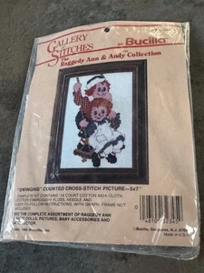 Vintage Raggedy Ann Andy Bucilla Bastelset 70er Jahre Puppe B63 - Bild 1 von 2