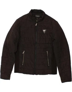 GUESS Womens Padded Jacket UK 14 Medium Black Polyester BN03 - Picture 1 of 3