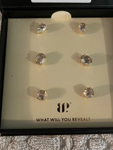 Bomb Party Simply Studs 2024 RBP9053 “Perfect Options” Diamond Cubic Gold Platin - Picture 1 of 4