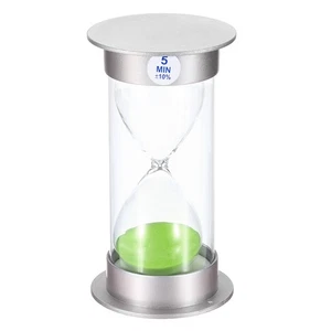 5 Minuti Sabbia Timer,Sabbioso Orologio Con Plastica Copertura,Verde Sabbia - Foto 1 di 5