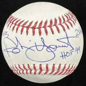 Robin Yount HOF MVP Signed Stat Baseball PSA Beckett Holograms - Picture 1 of 4