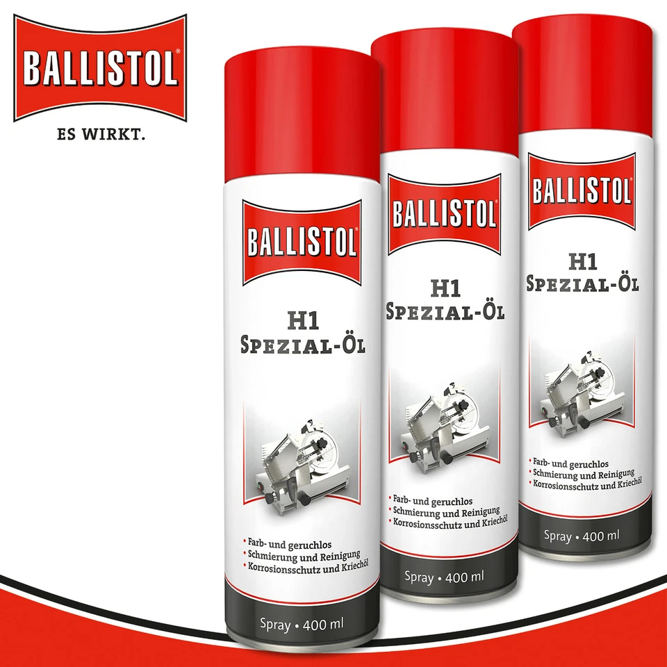 Ballistol 3 x 400 ml H1 Spezial-Öl Lebensmittel-Öl