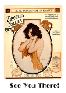 Art Deco Poster - Ziefeld Follies - A4 Wall Art Print  On 250 GSM Card - Picture 1 of 2