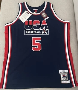 David Robinson Signed Authentic Mitchell & Ness Dream Team USA Jersey BAS USASM - Picture 1 of 6