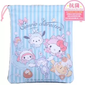 Mezcla de personajes 2 fundas bolsa con cordón maquillaje teléfono organizador de viajes bolsa de almacenamiento - Imagen 1 de 5