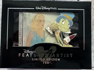 Prendedor Jumbo Disney Artista Destacado Conciencia Oficial JIMINY CRICKET 2006 LE Foto 1 de 4