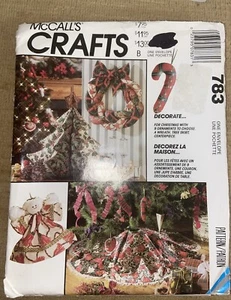 McCalls Crafts Pattern 783 Adorno Corona Falda Centro de mesa Country Farm🌲NOS - Imagen 1 de 3