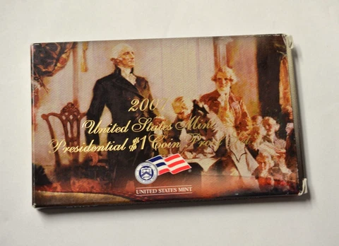 2007 Presidential $1 Coin Proof Set in OGP Cover