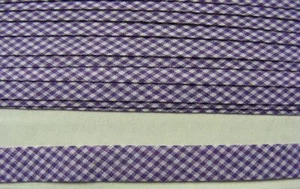Gingham Bias Binding Purple - 13mm wide 15 mts - Bild 1 von 1