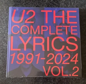 U2 THE COMPLETE LYRICS BOOK 1991-2024 VOL 2 NEW SEALED - Imagen 1 de 2