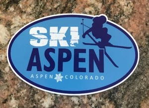 Pegatina de esquí Aspen - esquí snowboard Aspen Colorado deportes de montaña Burton - Imagen 1 de 2