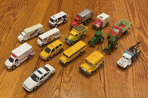 Diecast Vehicles Lot Of 15 Road Champs, Welly + Unbranded