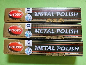 3x 75 ml ++ Autosol Metall-Politur Reiniger Aluminium & Metallpaste metal polish - Bild 1 von 8