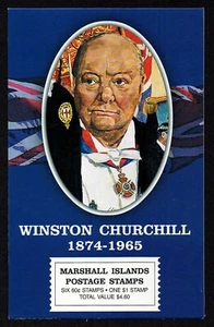 MARSHALL ISLANDS, SCOTT #740-746A, COMPLETE MNH BOOKLET - WINSTON CHURCHILL 2000 - Picture 1 of 3