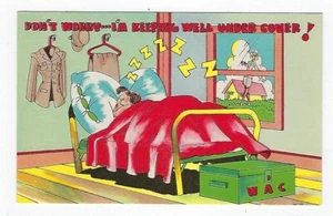 Vintage Postcard WC-25 "Don't Worry....." Linen Unposted Asheville, NC. - Picture 1 of 2
