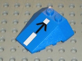  LEGO STAR WARS Blue wedge with sticker ref 48933pb010 / Set 75002 AT-RT 